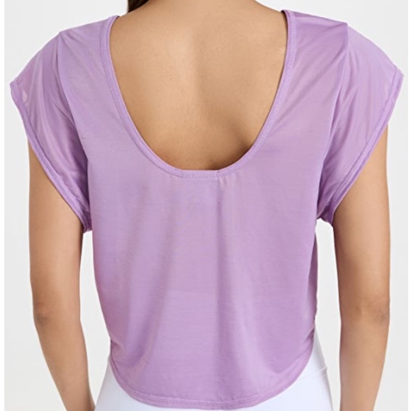 NWT Varley Shopbop Landon Tissue Jersey Short Sleeve Tee in Purple - Picture 5 of 9